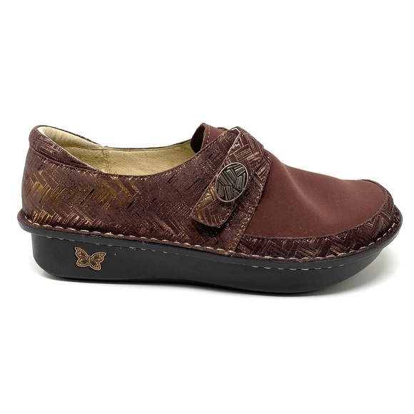 Alegria DEN-589W Brown casual clog - Picture 1 of 7